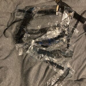 11 piece black chocker necklace